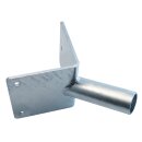 DOTLUX Galvanized corner wall bracket steel for street lights 60mm pick up tube