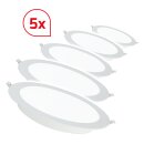 DOTLUX LED-Downlight CIRCLEflat 6W 4000K  inkl. Treiber Set 5 Stück
