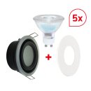 DOTLUX LED recessed socket MULTIip65 with GU10 3000K 6W...