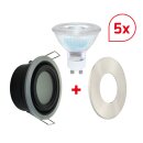 DOTLUX LED recessed socket MULTIip65 with GU10 3000K 6W...