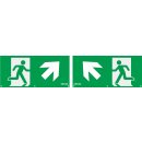 DOTLUX Extended pictogram set arrow diagonal left and right top for LED emergency light EXITmulti (article 3177) Set 2 pieces