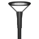 DOTLUX Lampadaire à LED PLAZA 100W 3000K 1-10V dimmable POWERselect