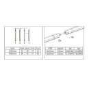 DOTLUX LED-Feuchtraumleuchte MISTRALsmart 22W/30W 4000K POWERselect IP65 1200mm durchverdrahtet