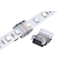 DOTLUX Klemmverbinder Streifen zu Streifen 5-polig für LED-Streifen 12mm RGBW IP20 Set 5 Stück