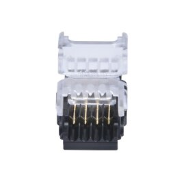 DOTLUX Klemmverbinder Streifen zu Kabel 4-polig für LED-Streifen 10mm RGB IP20 Set 5 Stück