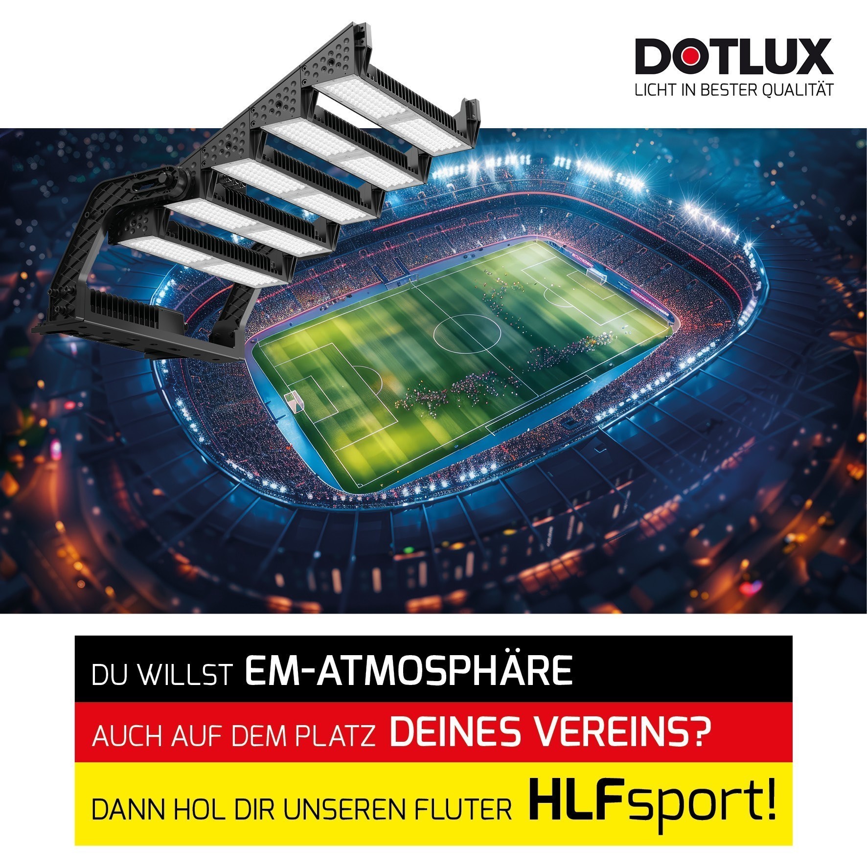 Fussball EM 2024 LED Fluter Strahler HLFsport